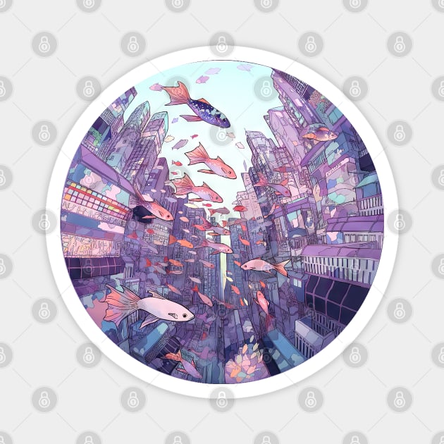 Underwater city in a bubble Magnet by etherElric